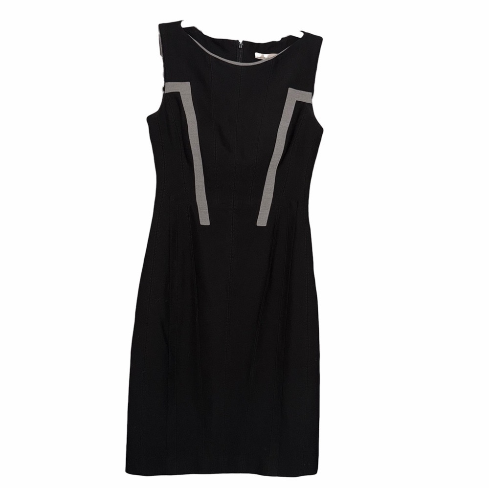 Karen Millen Black and Gray Sleeveless Size 6 Dress - Picture 2 of 8